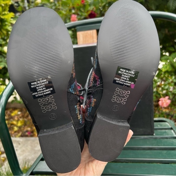 Iron fist sugar hiccup sequin combat boot - Picture 6 of 6